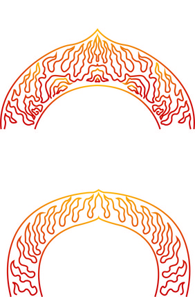 复古花边火纹中国风火焰