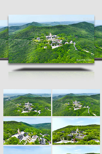 镇江市茅山自然风光福气之地4K航拍图片