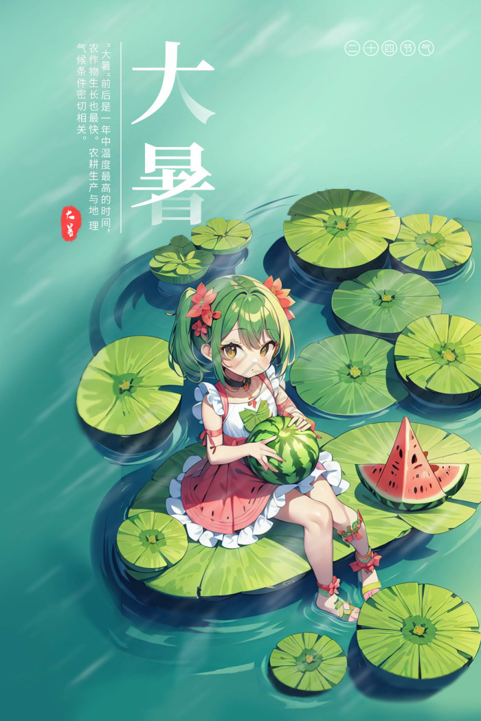 大暑二十四节气模板-包图网
