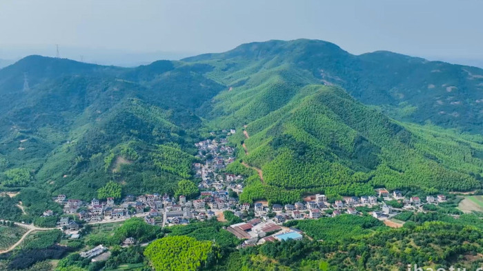 自然风光莫干山山脉山峰森林风景4K航拍