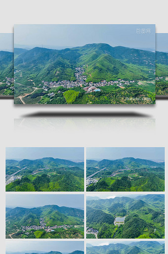 自然风光莫干山山脉山峰森林风景4K航拍图片