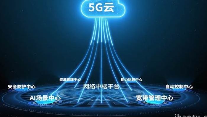 5G大数据科技文字展示AE模板