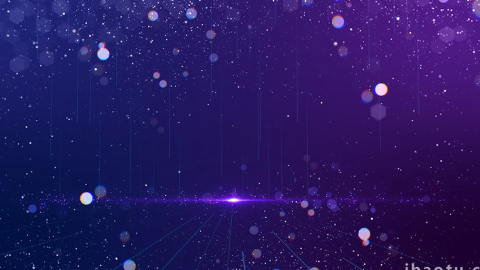 唯美蓝紫色粒子晚会背景视频