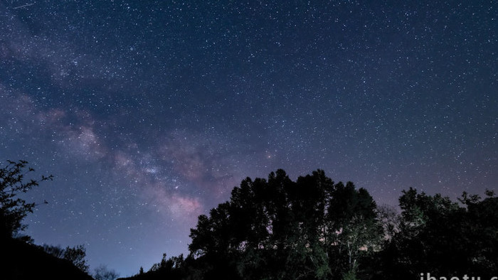 自然风光夏日星空银河实拍