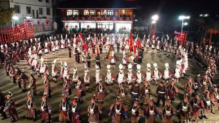 黔东南少数民族节日氛围场景实拍