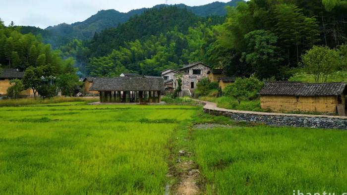 皖南乡村土坯房4K航拍