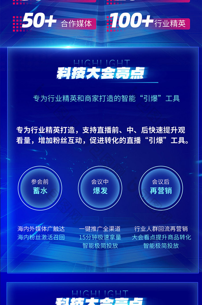 3dAI智能互联网科技长图海报