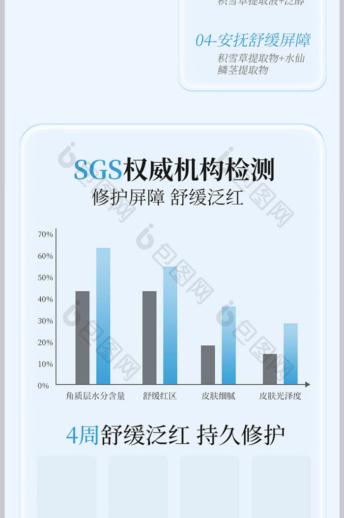 毛玻璃面膜详情页描述设计模板