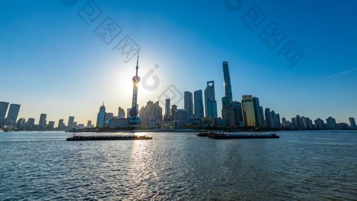 上海外滩黄浦江风光延时实拍aep格式【视频下载】-包图网