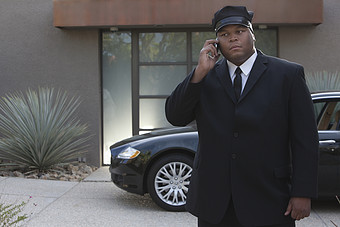 深色调黑人保镖摄影图图片下载