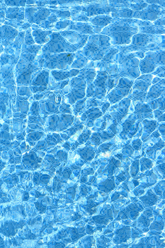 蓝色清新泳池摄影图