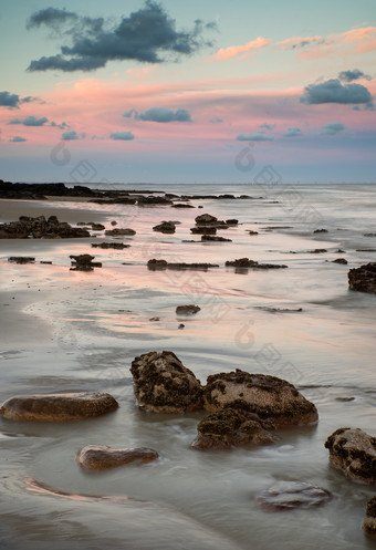海景海滩砂石摄影图