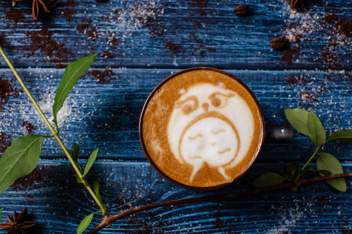 猫头鹰造型咖啡奶茶