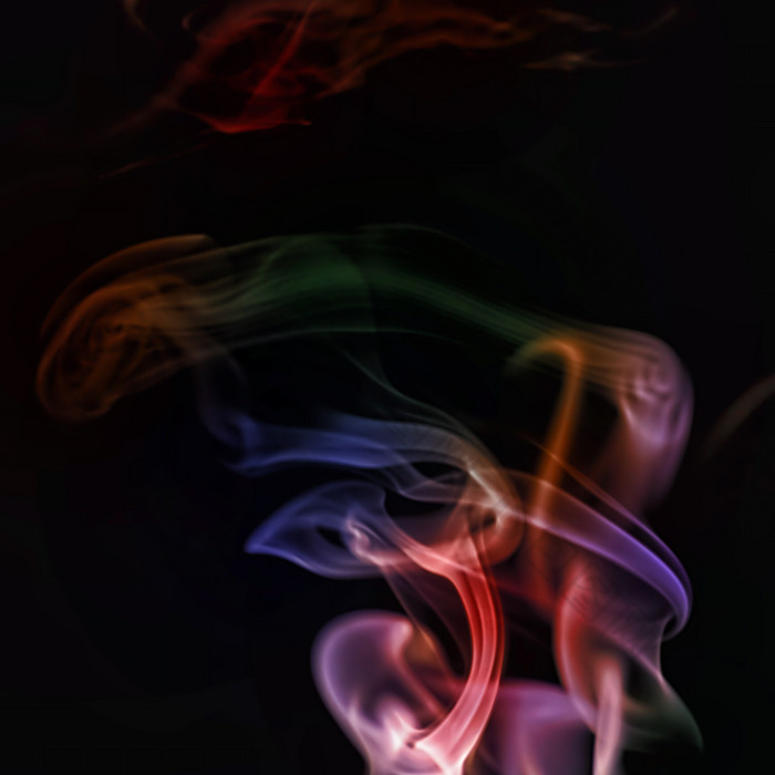 缥缈的彩色烟雾摄影图