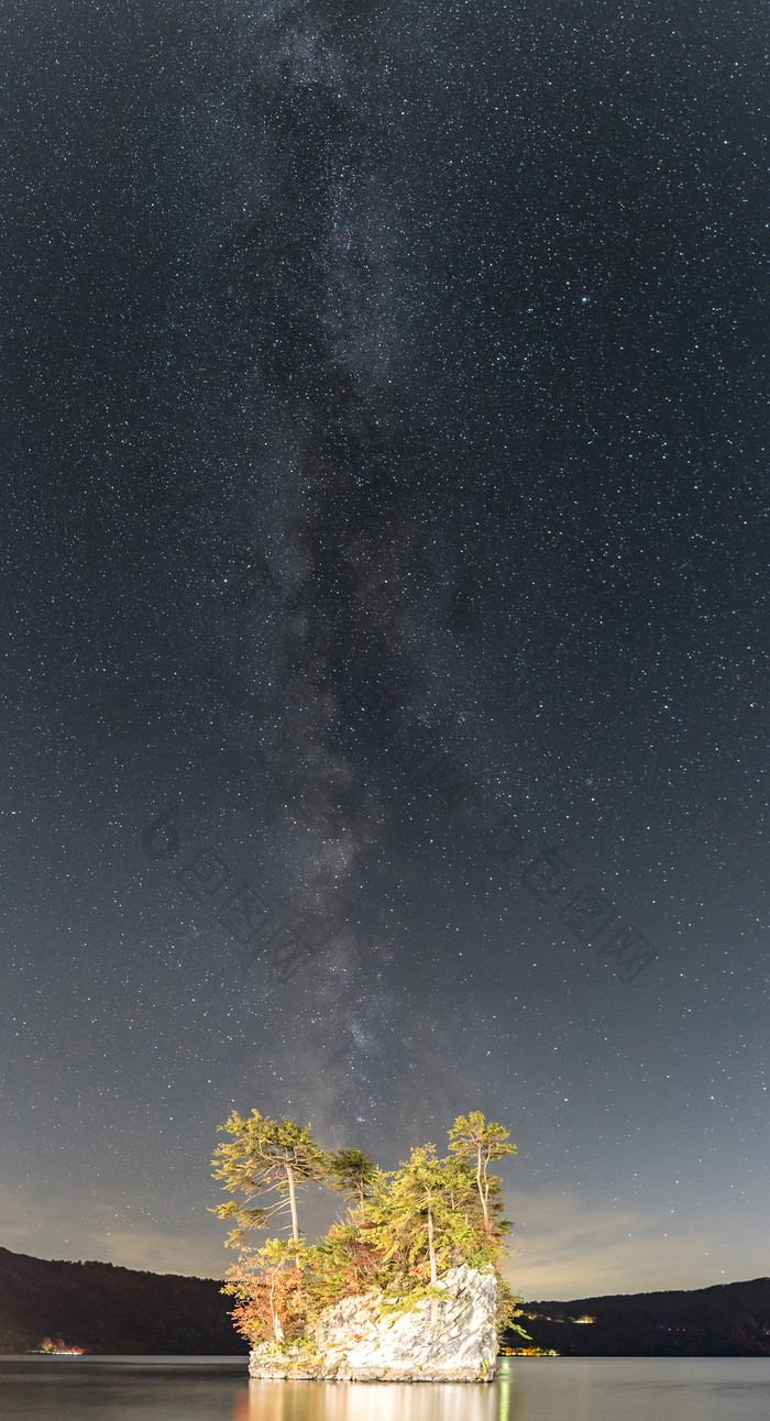 夜空星空繁星摄影图