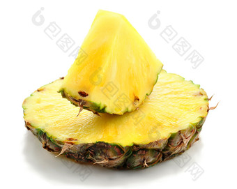 暖色调菠萝摄影图