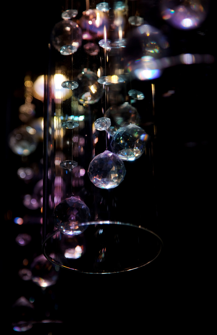 水晶球装饰球摄影图