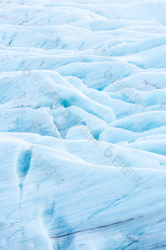 蓝色调冰川摄影图