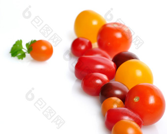 红色调番茄摄影图