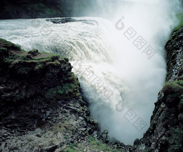 大自然大河瀑布摄影图