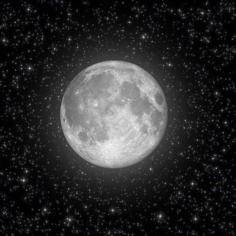 月亮概念的摄影图