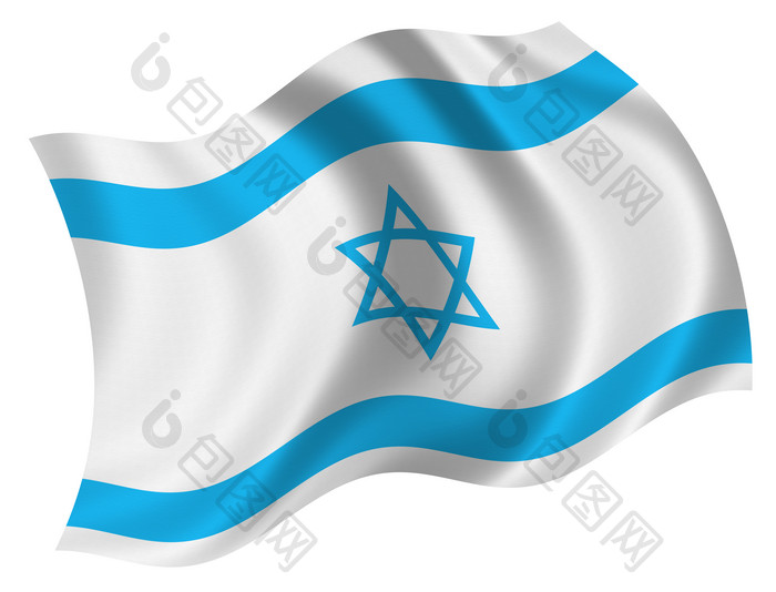 简约以色列国旗摄影图