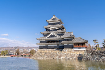 松本仿古建筑物摄影图