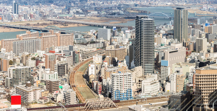 日本大阪建筑物摄影图