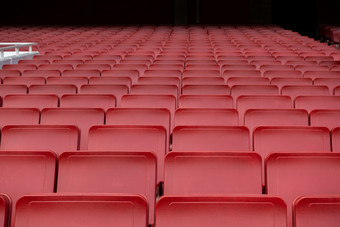 体育场红色座椅摄影图