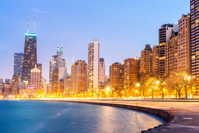 芝加哥大楼城市景观