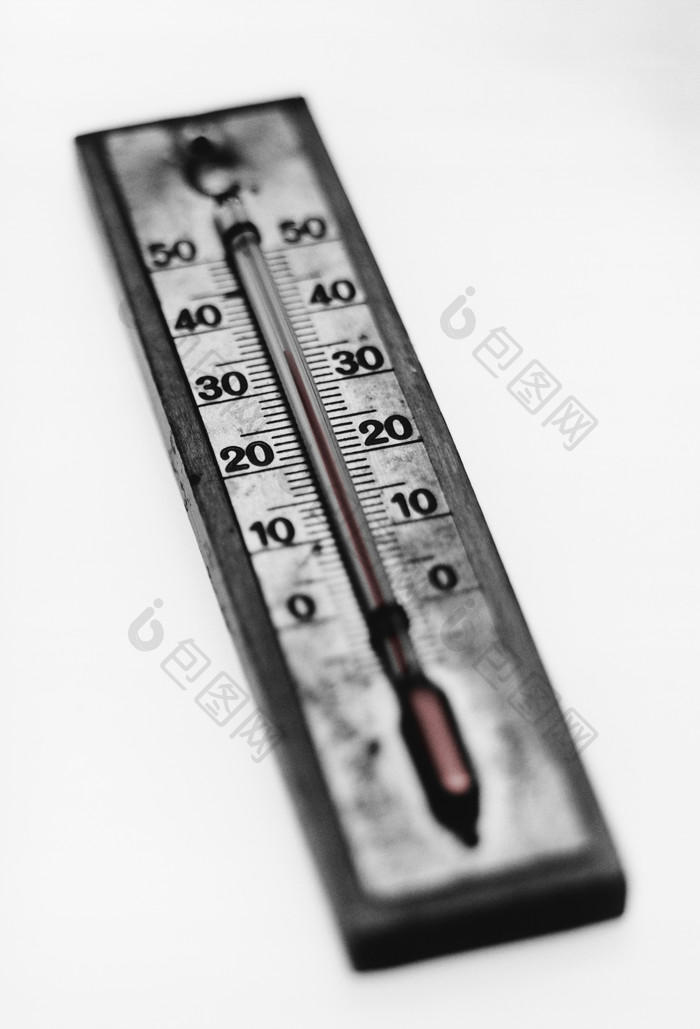 简约一个温度计摄影图