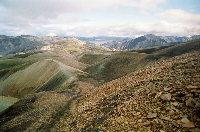 大自然山峰山坡风景