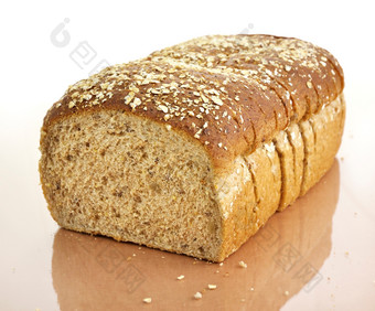 暖色调烤大<strong>面包</strong>摄影图