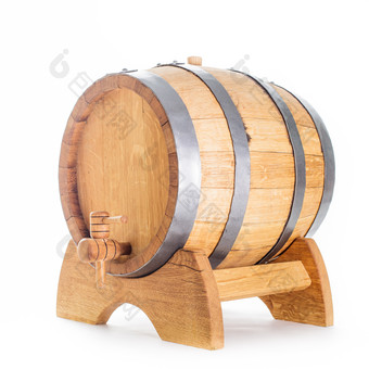 木质葡萄酒酒桶摄影图