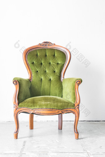 绿色沙发椅摄影图