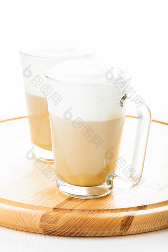 奶油咖啡饮品摄影图