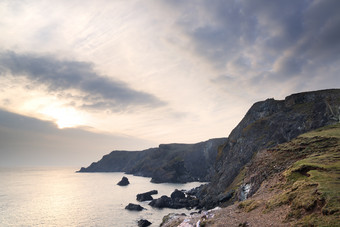 海边的<strong>山坡</strong>风景<strong>摄影图</strong>