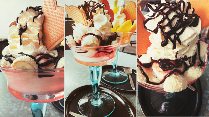 夏季冷饮冰淇淋美食图片摄影图