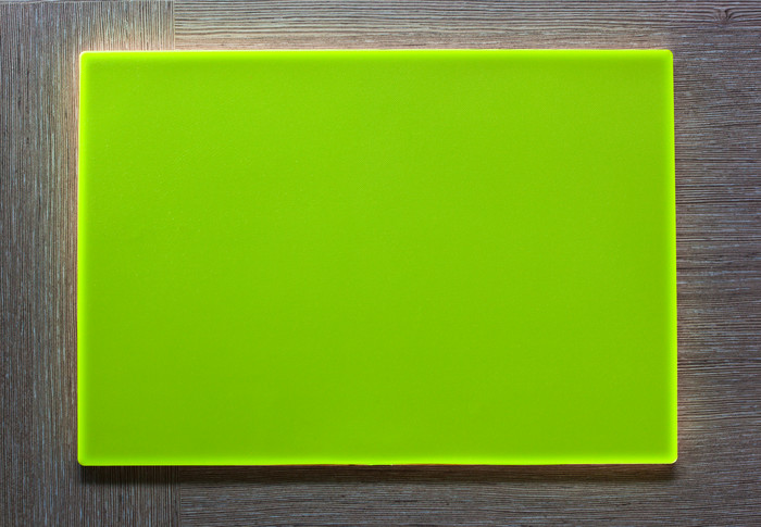 绿色的矩形在木板上