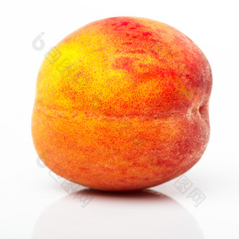 新鲜桃子果实摄影图