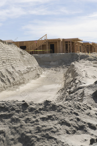 房地产沙子摄影图