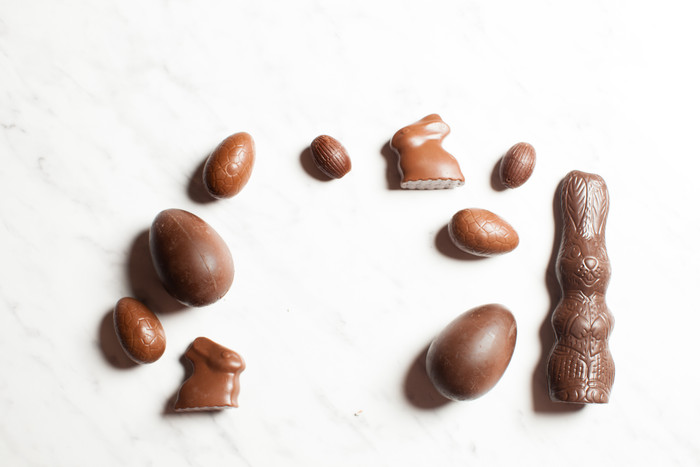 棕色巧克力豆摄影图