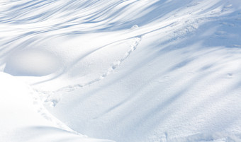 浅蓝色调雪地摄影图