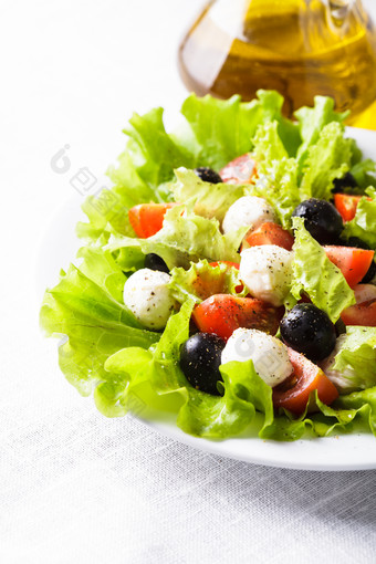 蔬菜绿菜沙拉摄影图