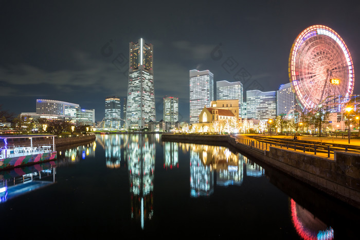 日本横滨市中心景观