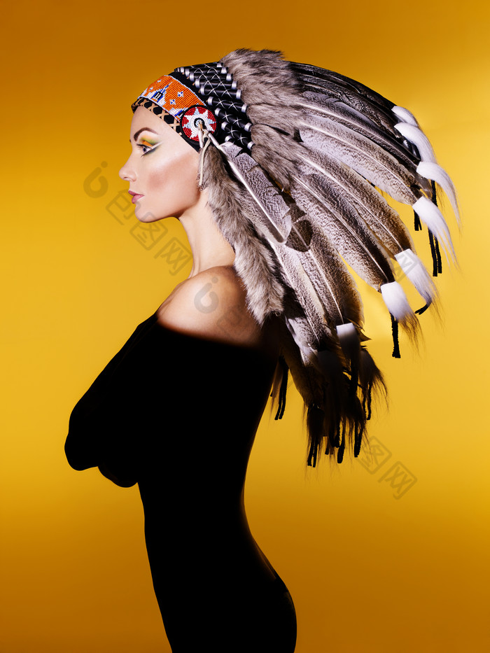 印第安人女子女的万圣节