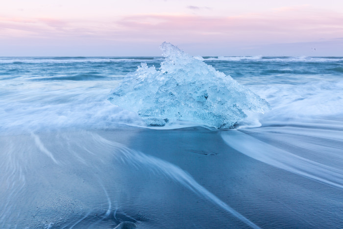 海水上的碎冰冰块