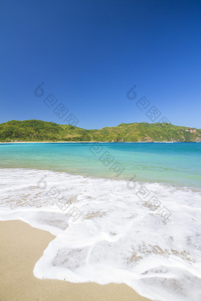 海边沙滩海水夏天度假旅游风景摄影照