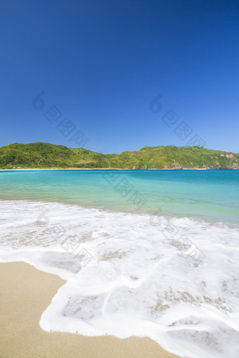 海边沙滩海水夏天度假旅游风景摄影照