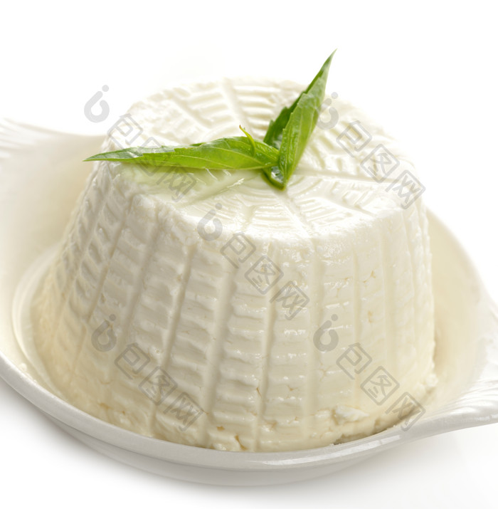 白色调美味奶油摄影图